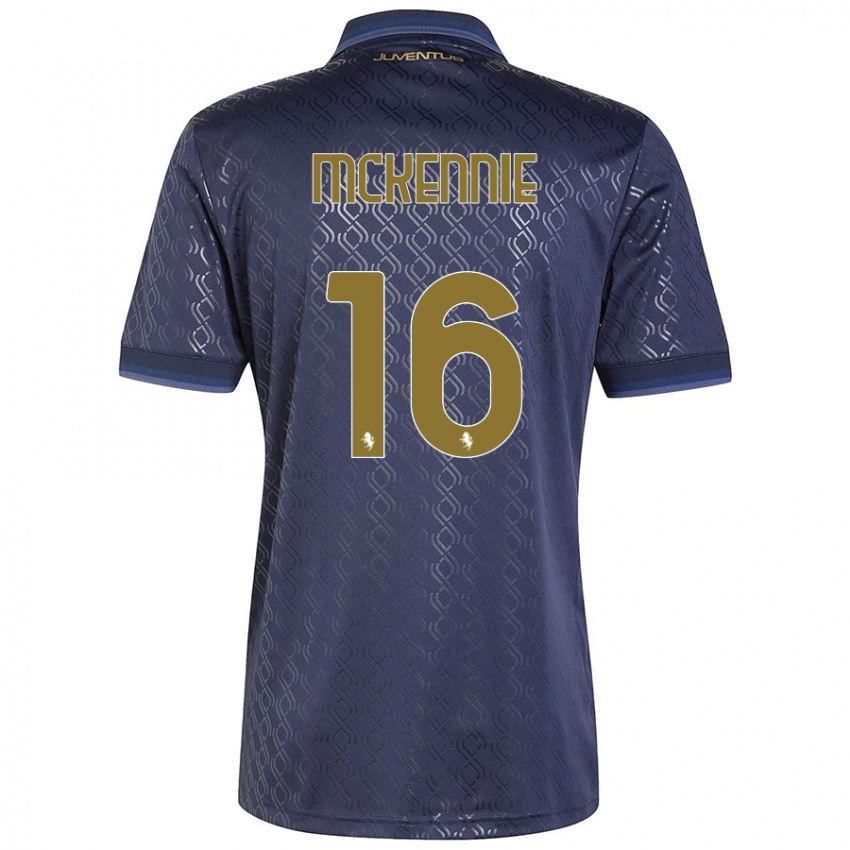 Damen Weston Mckennie #16 Marineblau Ausweichtrikot Trikot 2024/25 T-Shirt