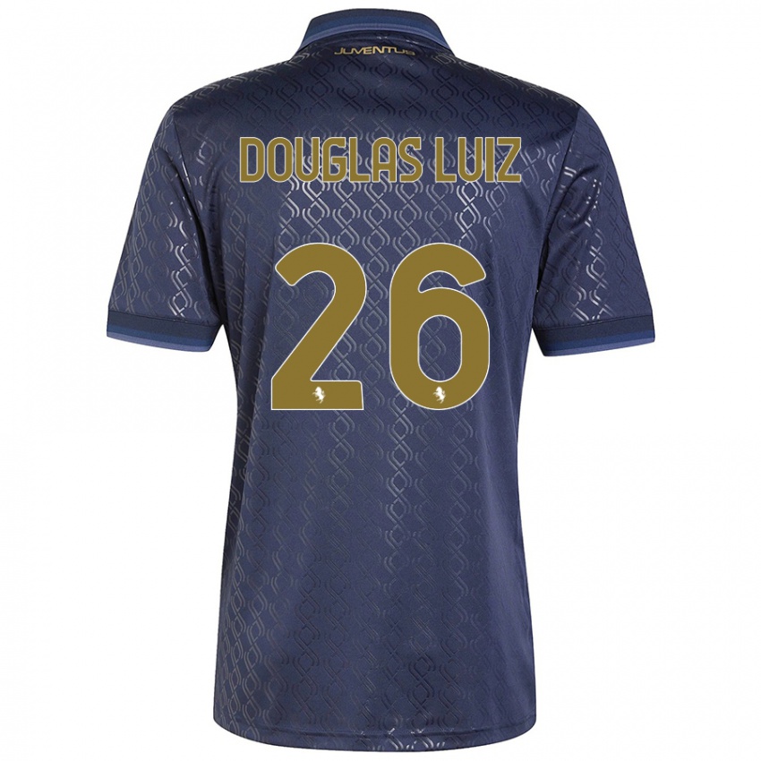 Damen Douglas Luiz #26 Marineblau Ausweichtrikot Trikot 2024/25 T-Shirt