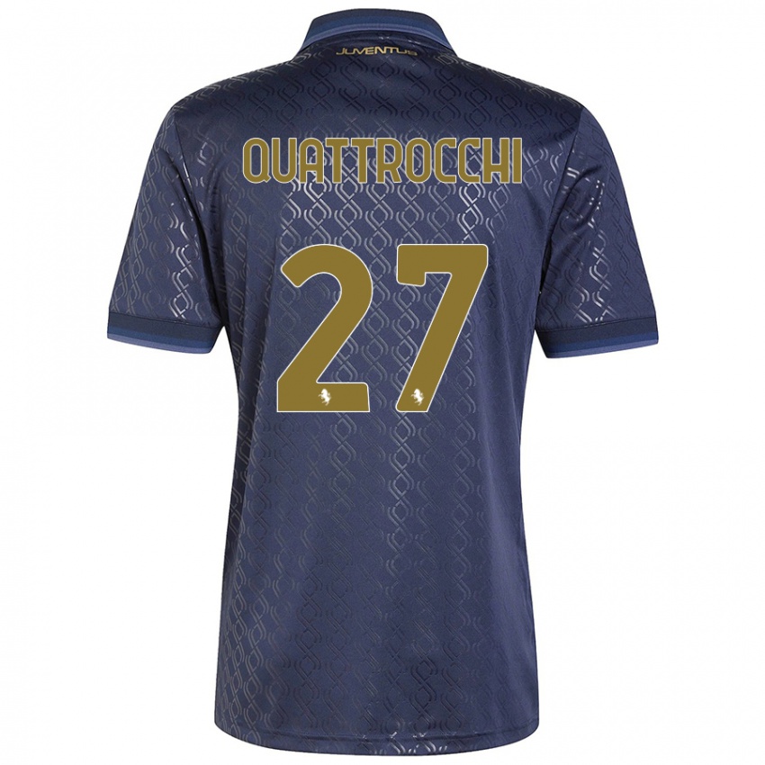 Damen Juan Ignacio Quattrocchi #27 Marineblau Ausweichtrikot Trikot 2024/25 T-Shirt