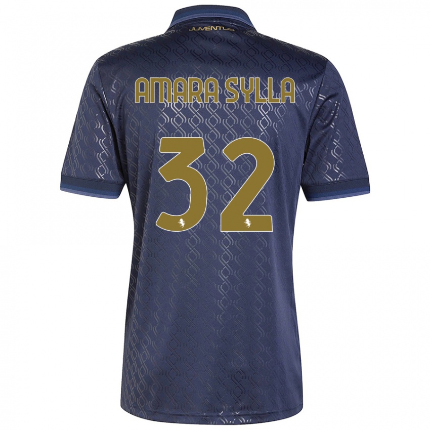 Damen Idris Amara Sylla #32 Marineblau Ausweichtrikot Trikot 2024/25 T-Shirt