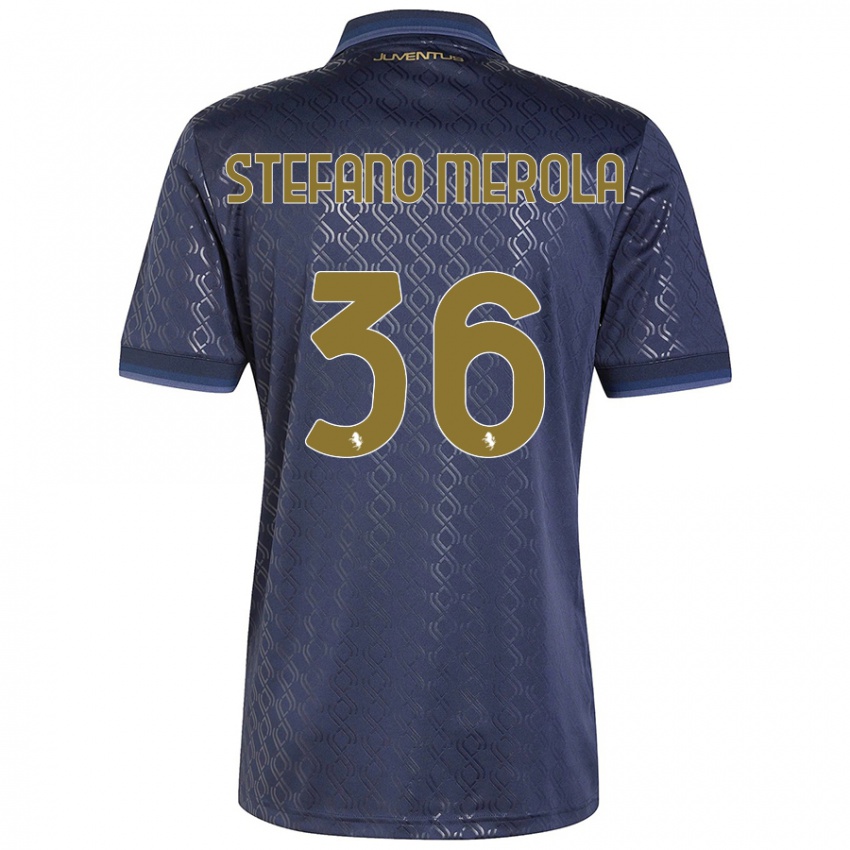 Damen Antonio Stefano Merola #36 Marineblau Ausweichtrikot Trikot 2024/25 T-Shirt