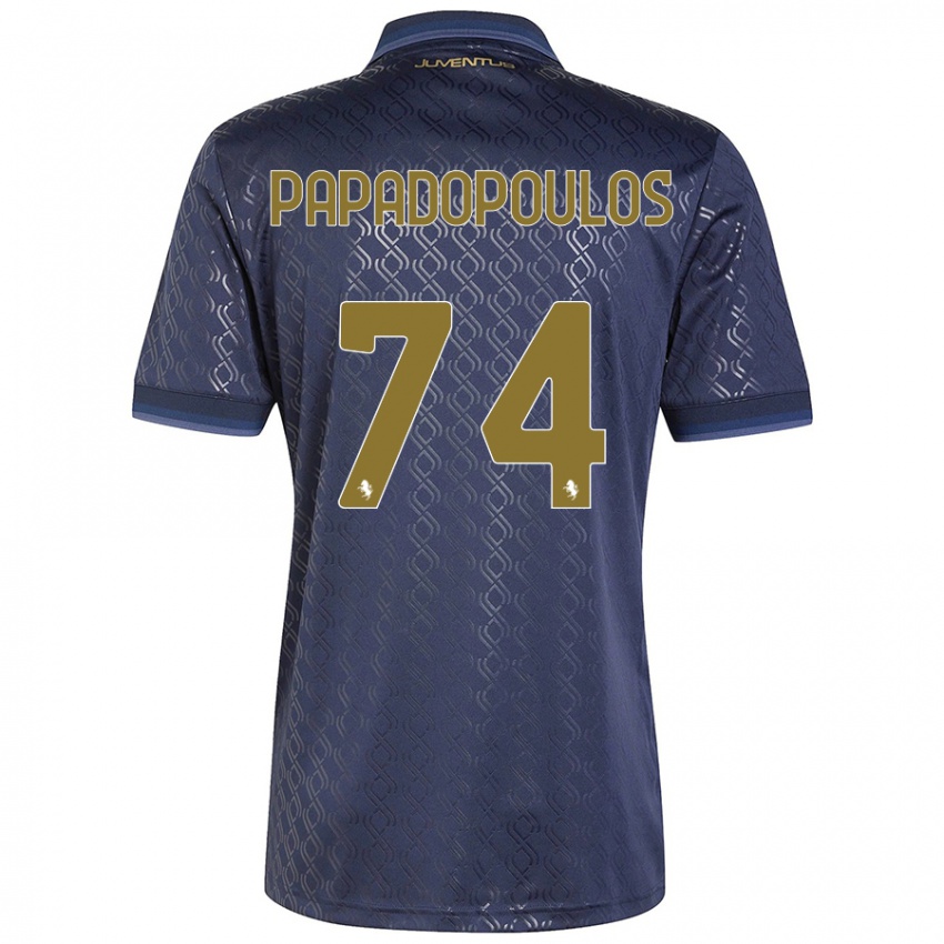 Damen Christos Papadopoulos #74 Marineblau Ausweichtrikot Trikot 2024/25 T-Shirt