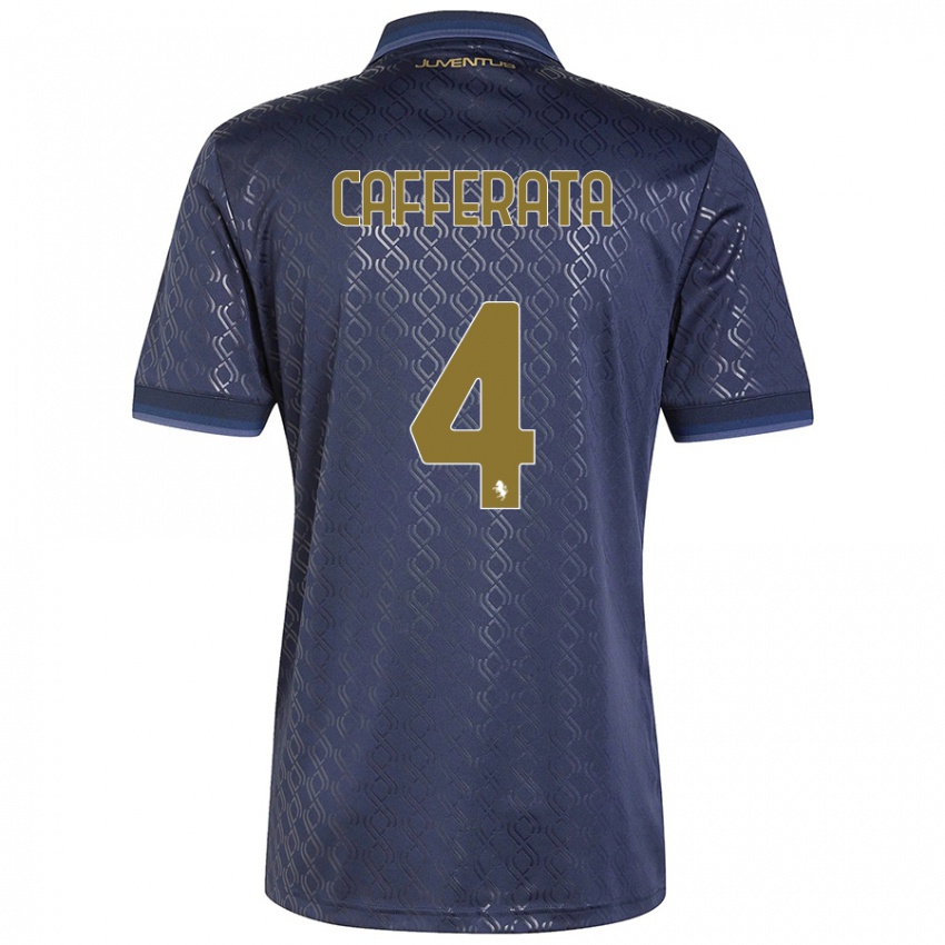 Damen Federica Cafferata #4 Marineblau Ausweichtrikot Trikot 2024/25 T-Shirt