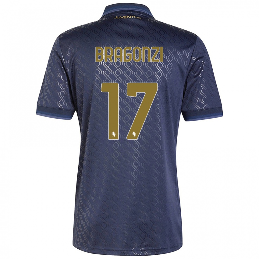 Damen Asia Bragonzi #17 Marineblau Ausweichtrikot Trikot 2024/25 T-Shirt