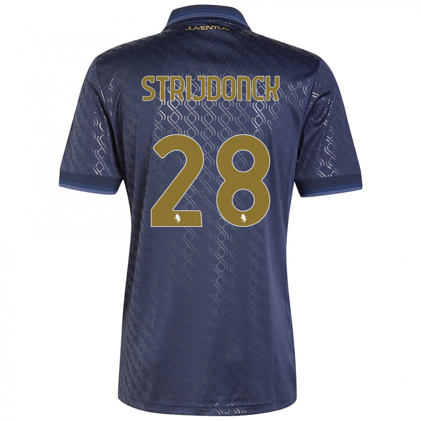 Damen Bayron Strijdonck #28 Marineblau Ausweichtrikot Trikot 2024/25 T-Shirt