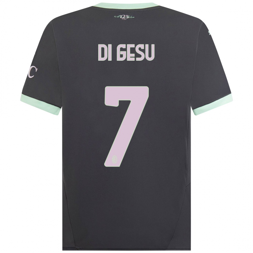 Damen Enrico Di Gesu #7 Grau Ausweichtrikot Trikot 2024/25 T-Shirt