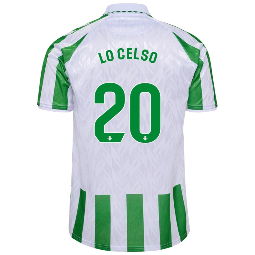 Kinder Giovani Lo Celso #20 Weiß Blau Heimtrikot Trikot 2024/25 T-Shirt