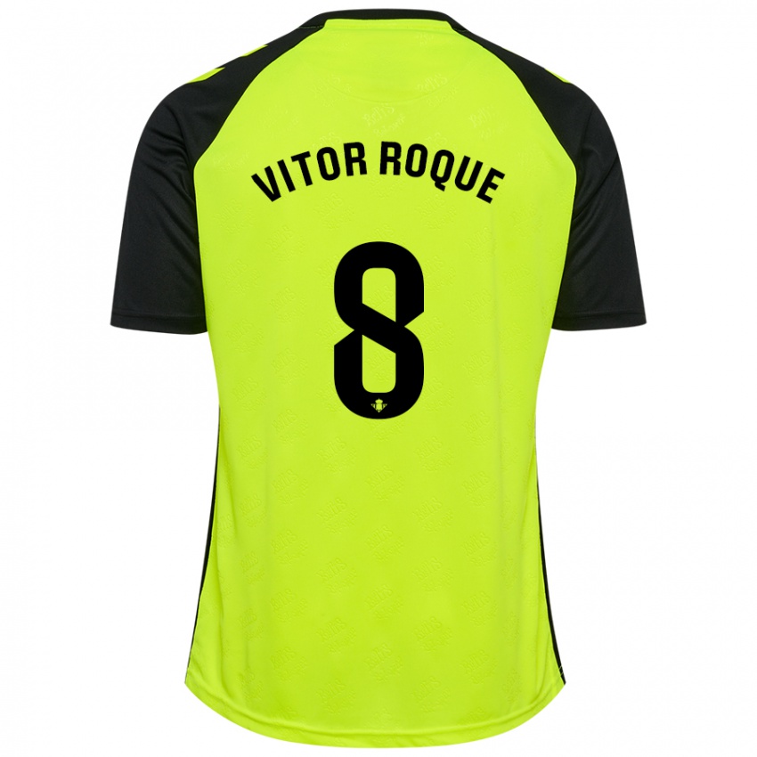 Kinder Vitor Roque #8 Schwarz Rot Auswärtstrikot Trikot 2024/25 T-Shirt