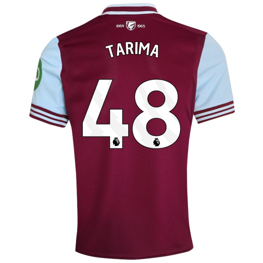 Kinder Sean Tarima #48 Dunkelrot Heimtrikot Trikot 2024/25 T-Shirt