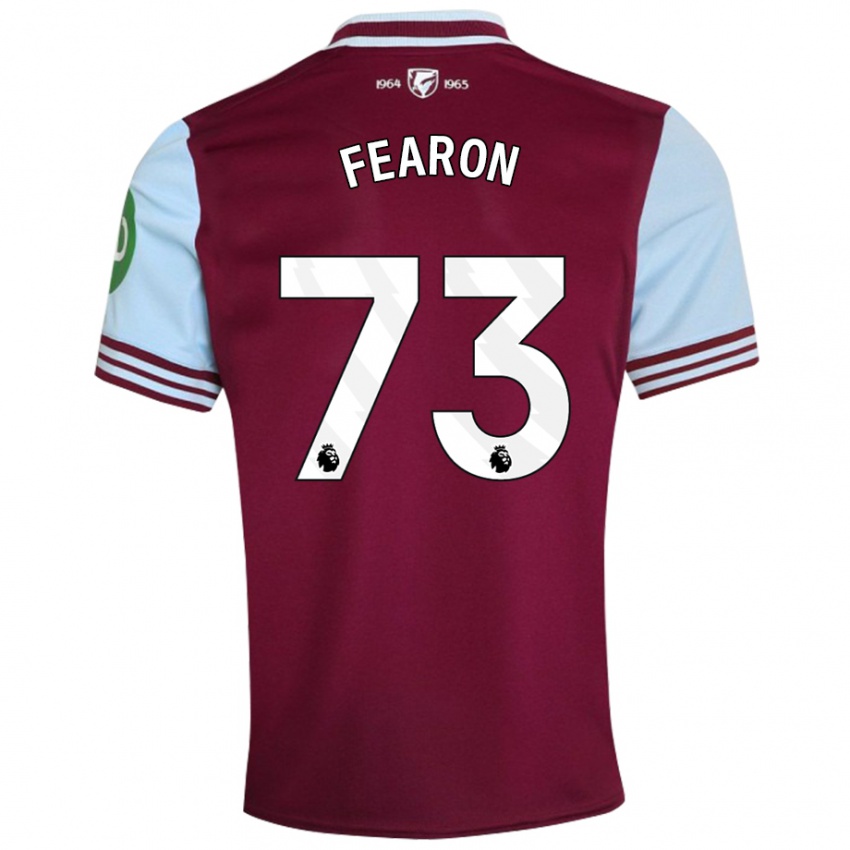 Kinder Preston Fearon #73 Dunkelrot Heimtrikot Trikot 2024/25 T-Shirt