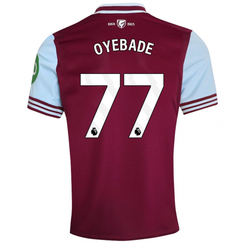 Kinder Rayan Oyebade #77 Dunkelrot Heimtrikot Trikot 2024/25 T-Shirt