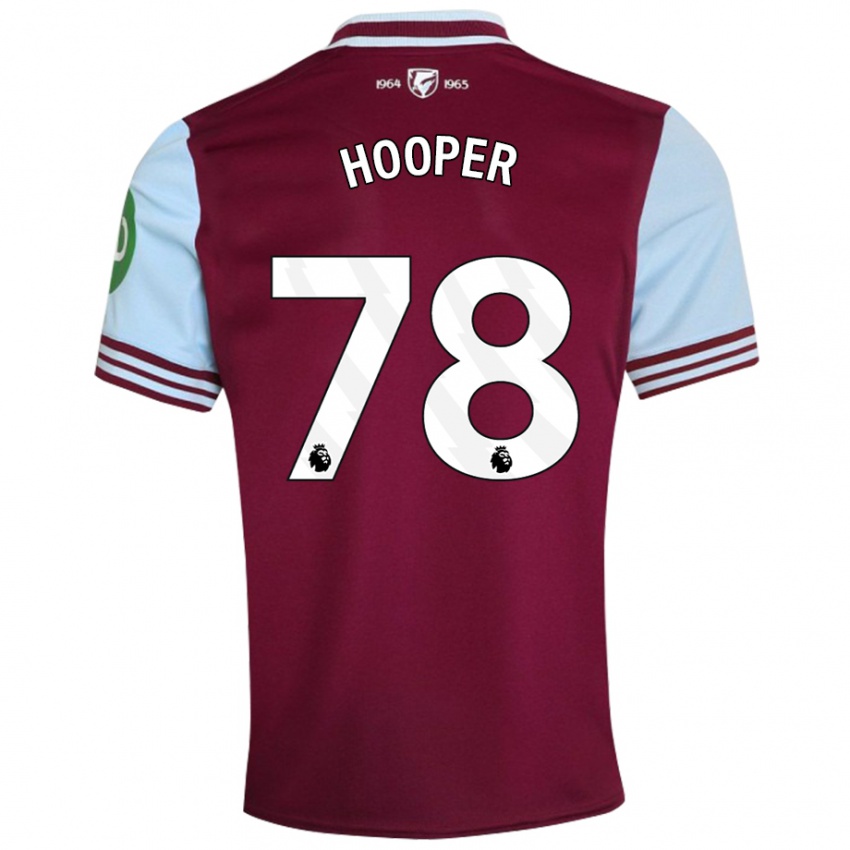 Kinder Finley Hooper #78 Dunkelrot Heimtrikot Trikot 2024/25 T-Shirt