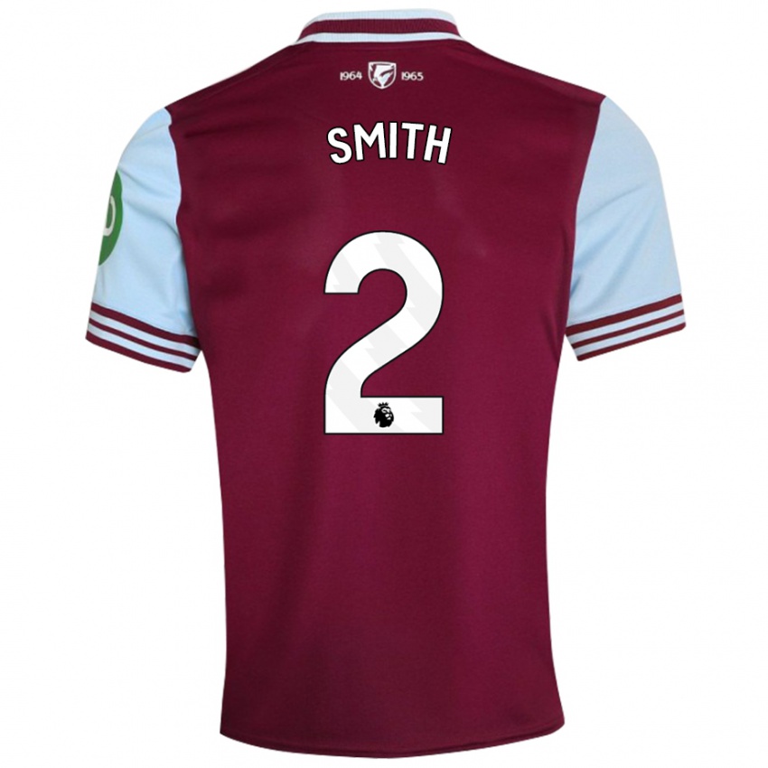 Kinder Kirsty Smith #2 Dunkelrot Heimtrikot Trikot 2024/25 T-Shirt