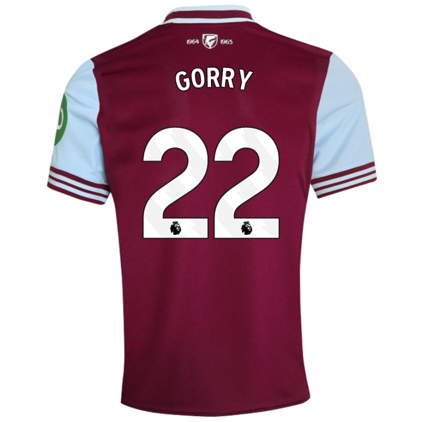 Kinder Katrina Gorry #22 Dunkelrot Heimtrikot Trikot 2024/25 T-Shirt