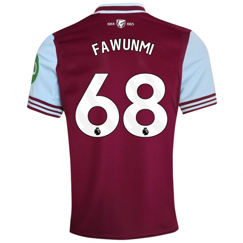 Kinder Favour Fawunmi #68 Dunkelrot Heimtrikot Trikot 2024/25 T-Shirt