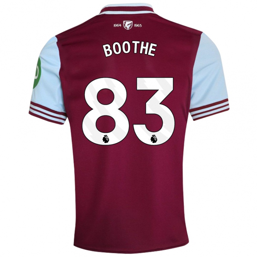 Kinder Sebastian Boothe #83 Dunkelrot Heimtrikot Trikot 2024/25 T-Shirt