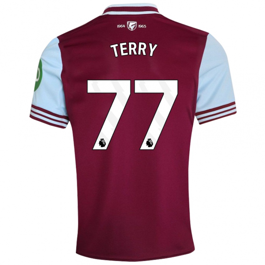 Kinder Mason Terry #77 Dunkelrot Heimtrikot Trikot 2024/25 T-Shirt