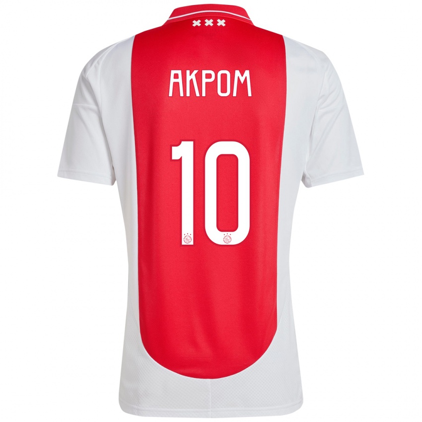 Kinder Chuba Akpom #10 Rot Weiß Heimtrikot Trikot 2024/25 T-Shirt