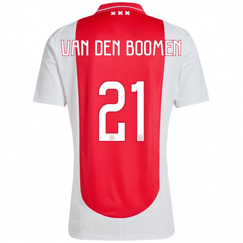 Kinder Branco Van Den Boomen #21 Rot Weiß Heimtrikot Trikot 2024/25 T-Shirt