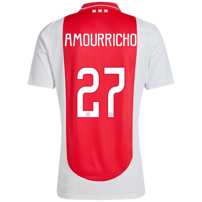 Kinder Amourricho Van Axel Dongen #27 Rot Weiß Heimtrikot Trikot 2024/25 T-Shirt