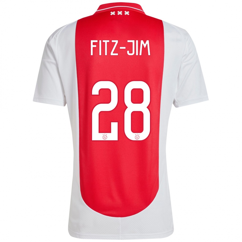 Kinder Kian Fitz-Jim #28 Rot Weiß Heimtrikot Trikot 2024/25 T-Shirt