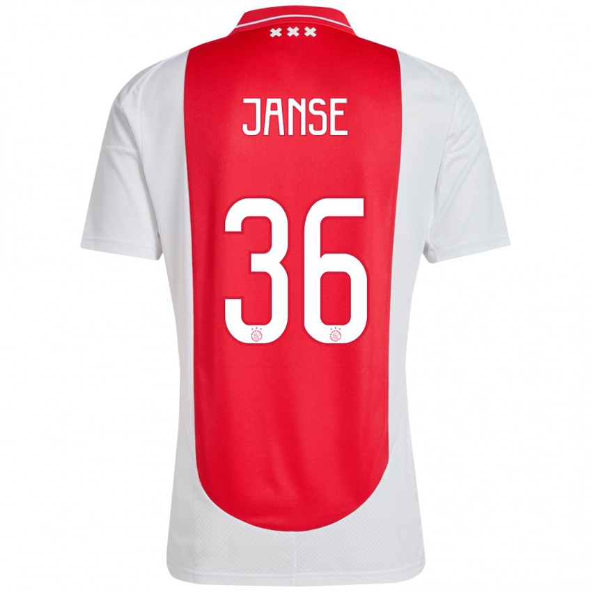 Kinder Dies Janse #36 Rot Weiß Heimtrikot Trikot 2024/25 T-Shirt