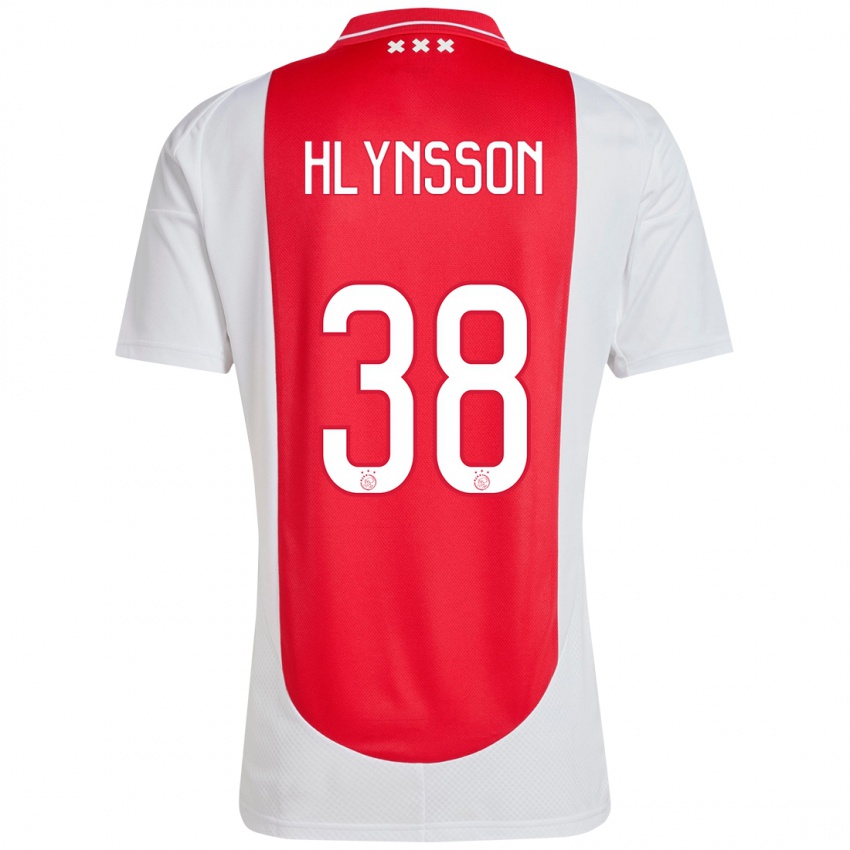 Kinder Kristian Hlynsson #38 Rot Weiß Heimtrikot Trikot 2024/25 T-Shirt