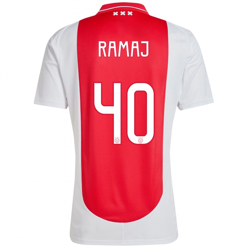 Kinder Diant Ramaj #40 Rot Weiß Heimtrikot Trikot 2024/25 T-Shirt