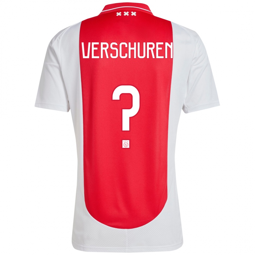 Kinder Nick Verschuren #0 Rot Weiß Heimtrikot Trikot 2024/25 T-Shirt