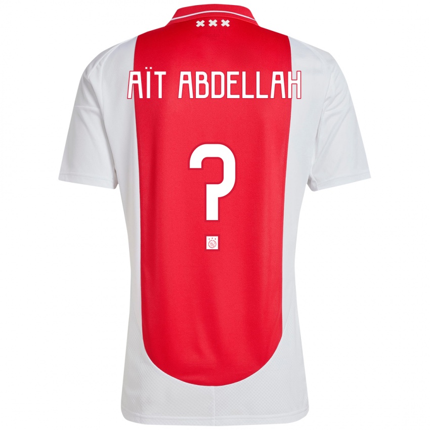 Kinder Waleed Aït Abdellah #0 Rot Weiß Heimtrikot Trikot 2024/25 T-Shirt