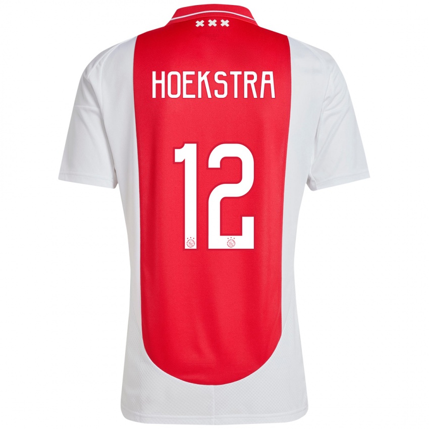 Kinder Isabelle Hoekstra #12 Rot Weiß Heimtrikot Trikot 2024/25 T-Shirt