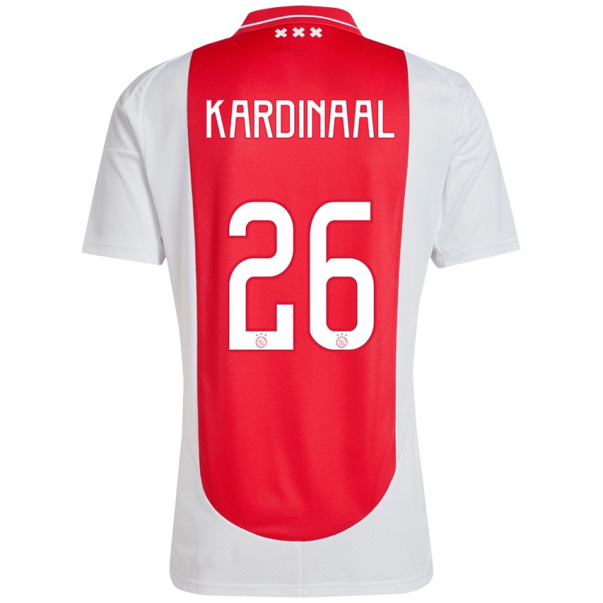 Kinder Isa Kardinaal #26 Rot Weiß Heimtrikot Trikot 2024/25 T-Shirt