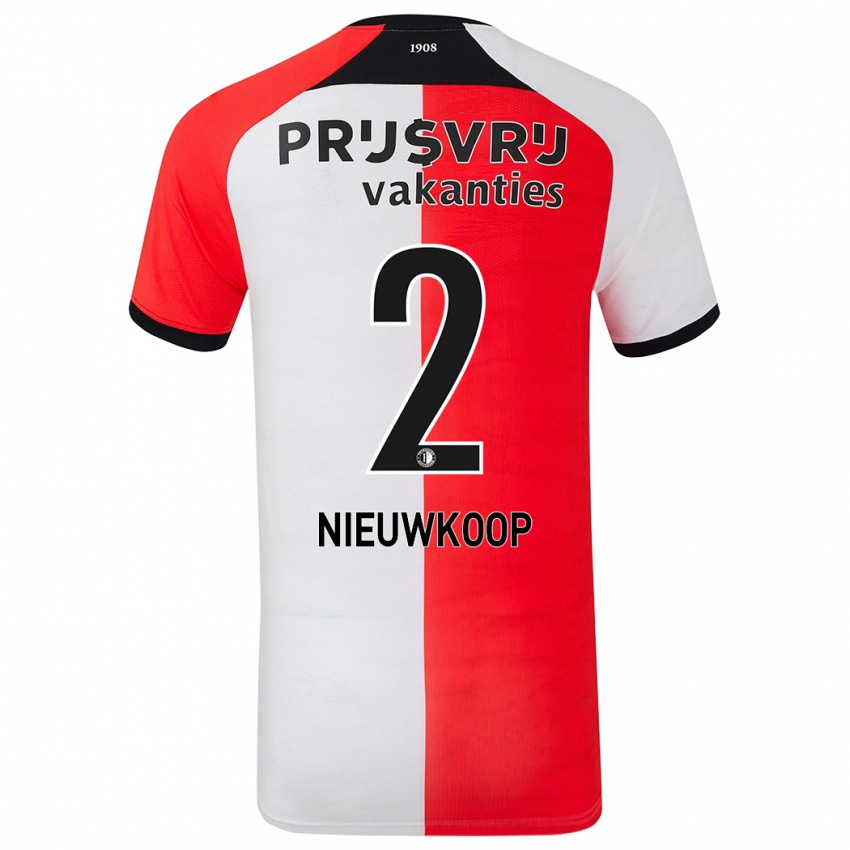 Kinder Bart Nieuwkoop #2 Rot Weiß Heimtrikot Trikot 2024/25 T-Shirt