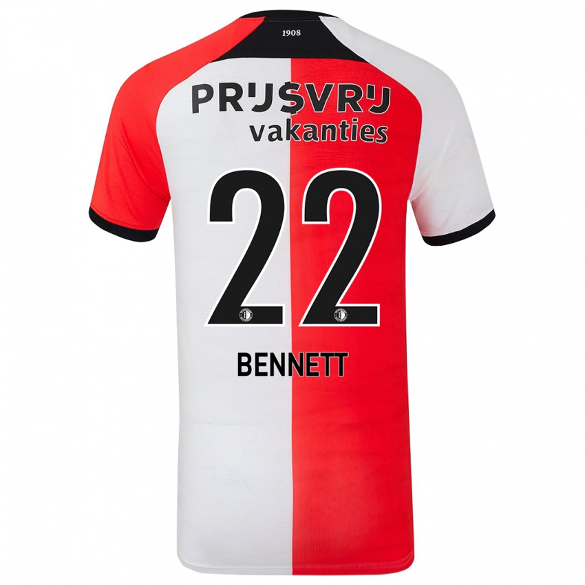 Kinder Walter Bennett #22 Rot Weiß Heimtrikot Trikot 2024/25 T-Shirt