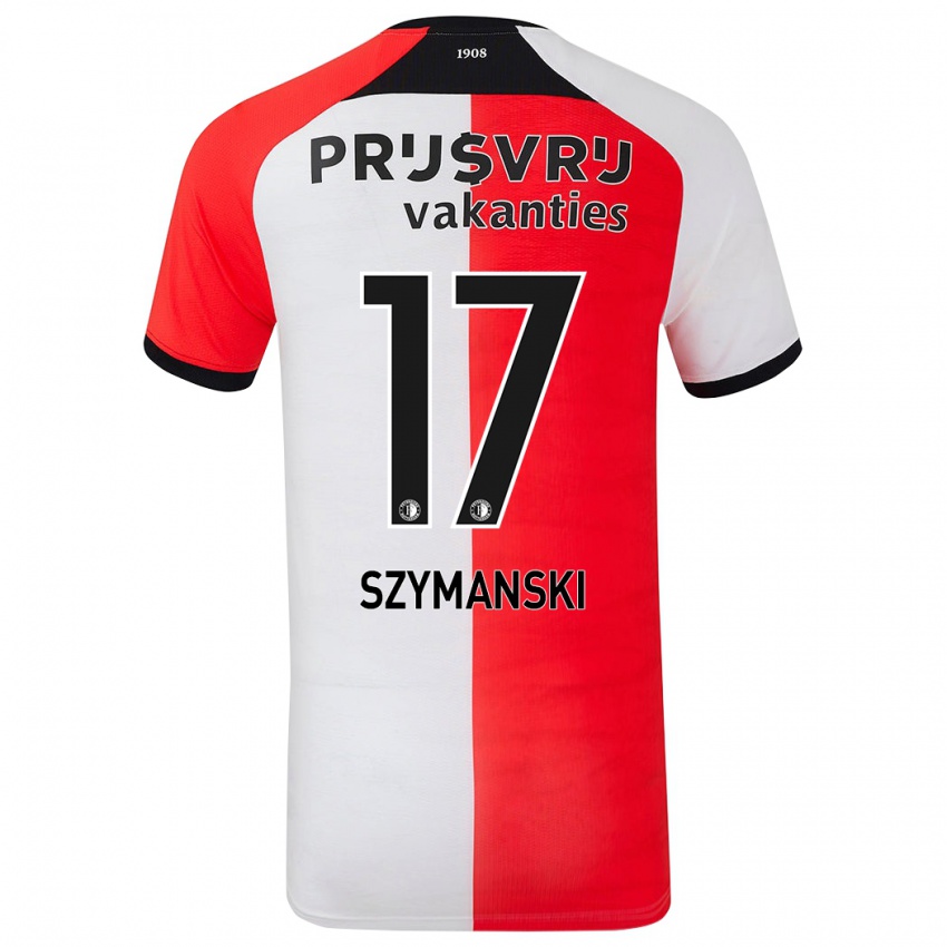 Kinder Sebastian Szymanski #17 Rot Weiß Heimtrikot Trikot 2024/25 T-Shirt