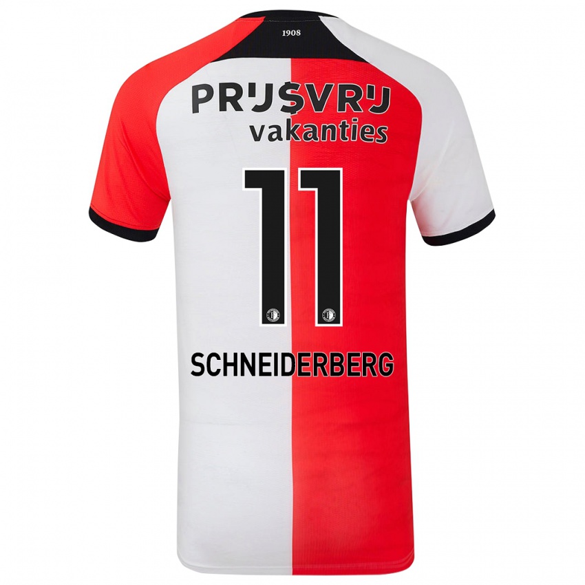 Kinder July Schneiderberg #11 Rot Weiß Heimtrikot Trikot 2024/25 T-Shirt