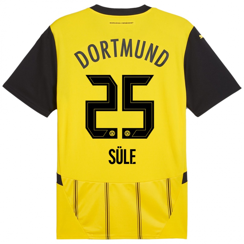 Kinder Niklas Süle #25 Gelb Schwarz Heimtrikot Trikot 2024/25 T-Shirt