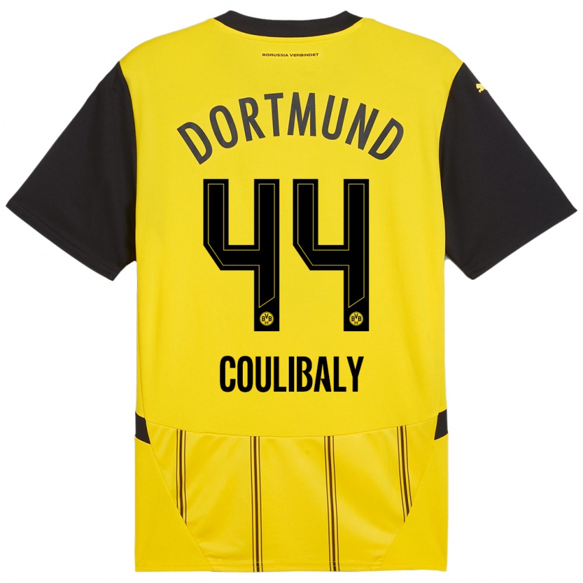 Kinder Soumaila Coulibaly #44 Gelb Schwarz Heimtrikot Trikot 2024/25 T-Shirt