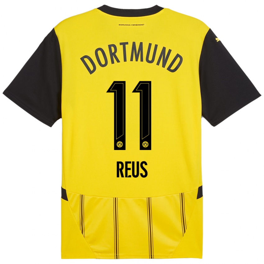 Kinder Marco Reus #11 Gelb Schwarz Heimtrikot Trikot 2024/25 T-Shirt