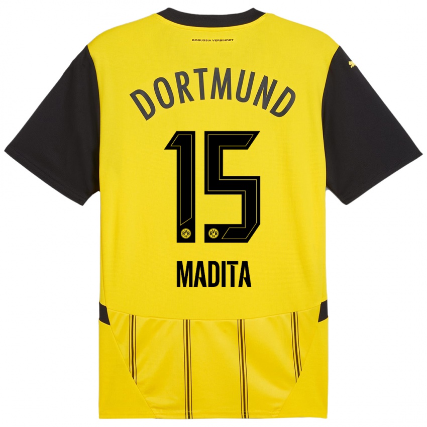 Kinder Kohorst Madita #15 Gelb Schwarz Heimtrikot Trikot 2024/25 T-Shirt