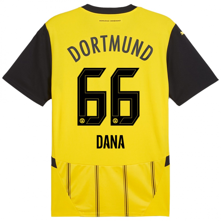 Kinder Bleckmann Dana #66 Gelb Schwarz Heimtrikot Trikot 2024/25 T-Shirt