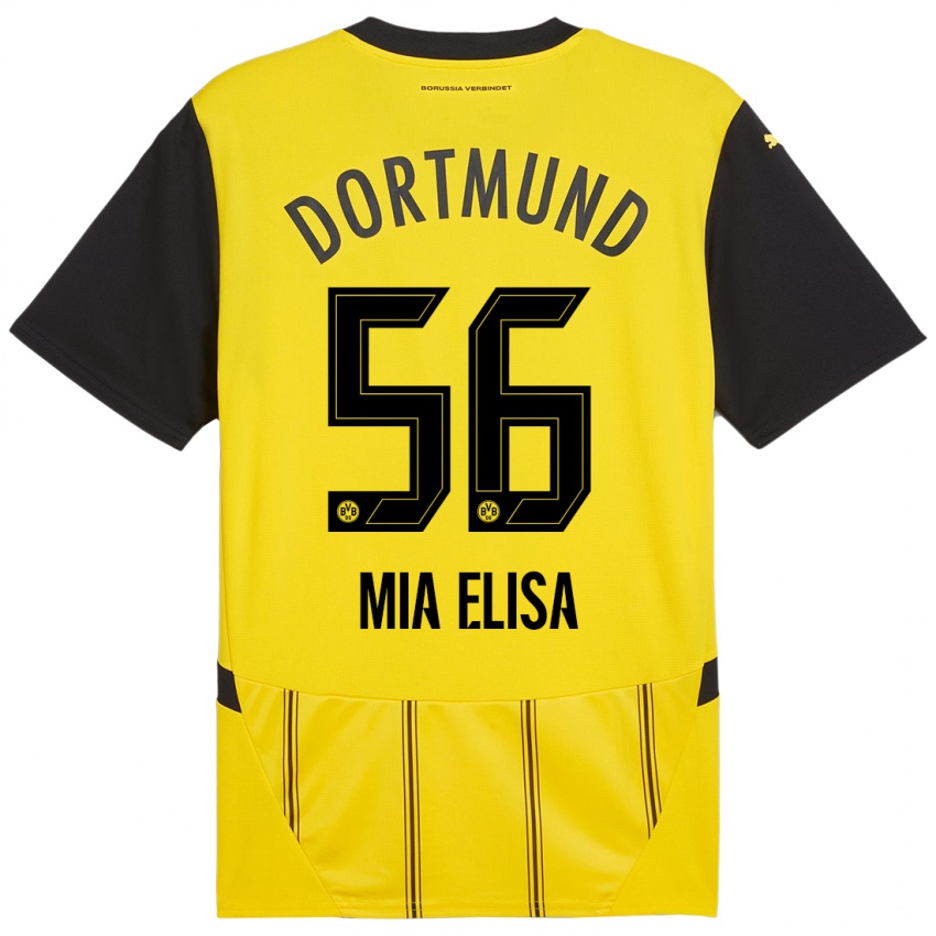 Kinder Bomnuter Mia Elisa #56 Gelb Schwarz Heimtrikot Trikot 2024/25 T-Shirt