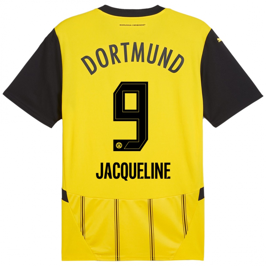 Kinder Moreno Jacqueline #9 Gelb Schwarz Heimtrikot Trikot 2024/25 T-Shirt