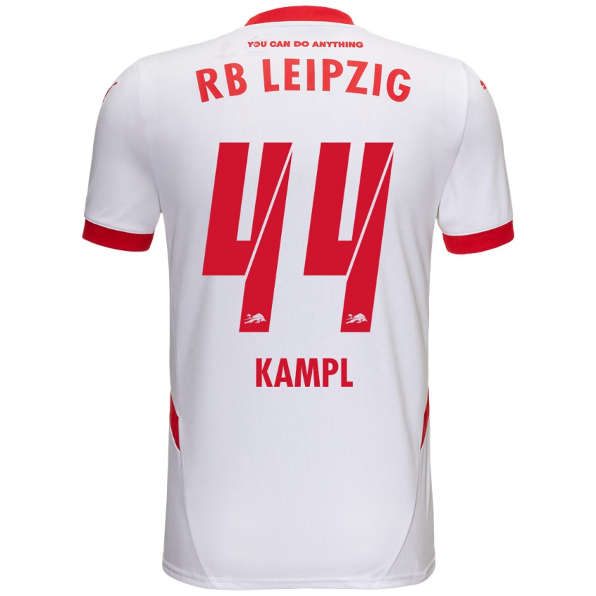 Kinder Kevin Kampl #44 Weiß Rot Heimtrikot Trikot 2024/25 T-Shirt