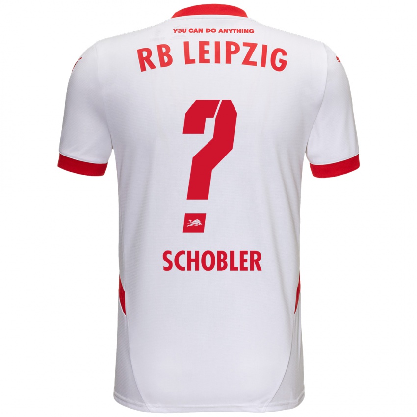 Kinder Laurin Schößler #0 Weiß Rot Heimtrikot Trikot 2024/25 T-Shirt