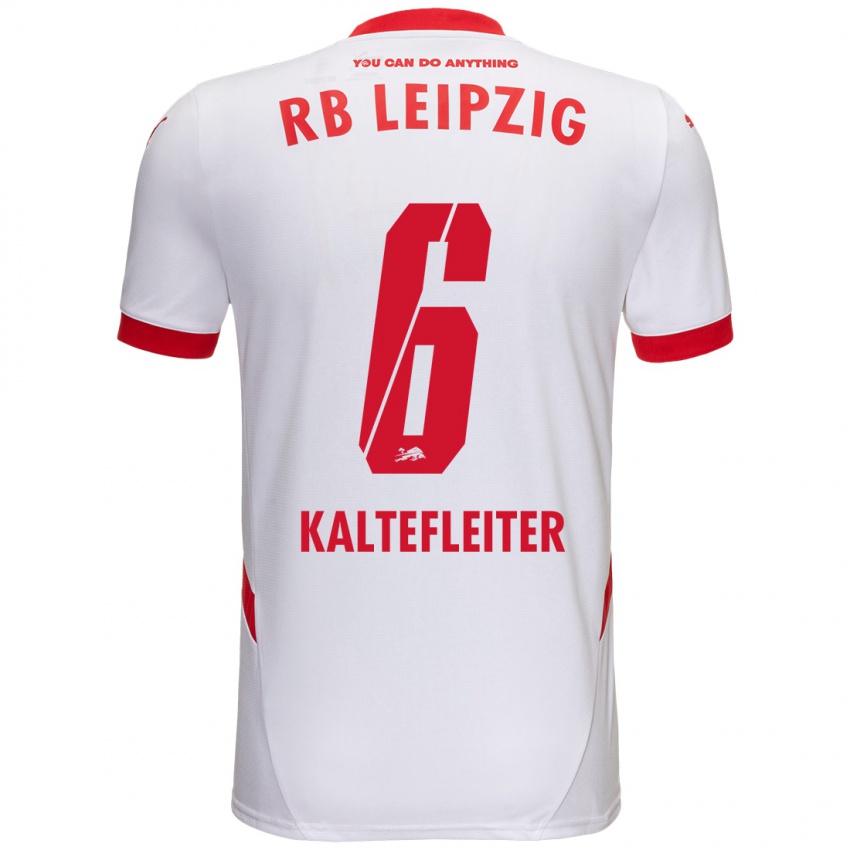 Kinder Benno Kaltefleiter #6 Weiß Rot Heimtrikot Trikot 2024/25 T-Shirt