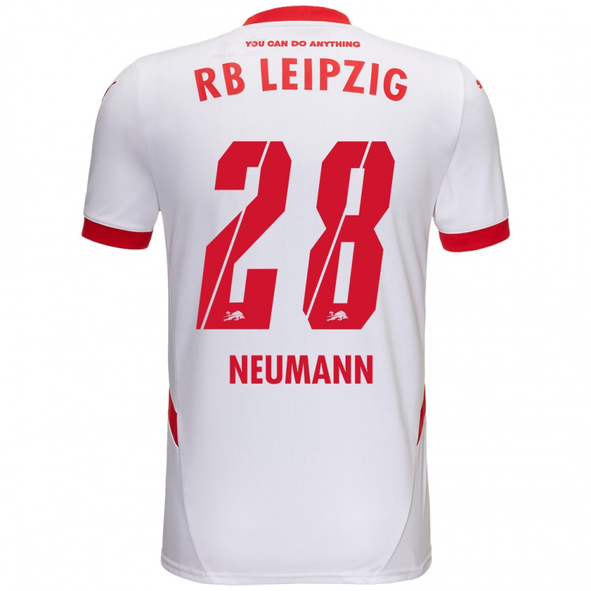 Kinder Cenny Neumann #28 Weiß Rot Heimtrikot Trikot 2024/25 T-Shirt