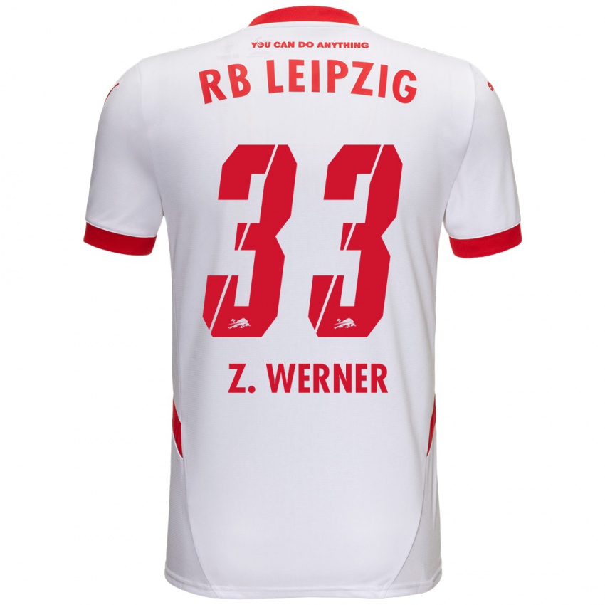 Kinder Zoé Werner #33 Weiß Rot Heimtrikot Trikot 2024/25 T-Shirt