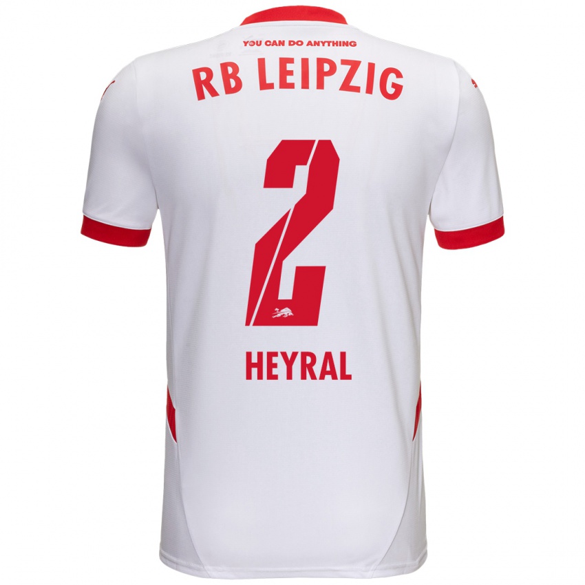 Kinder Neo Heyral #2 Weiß Rot Heimtrikot Trikot 2024/25 T-Shirt