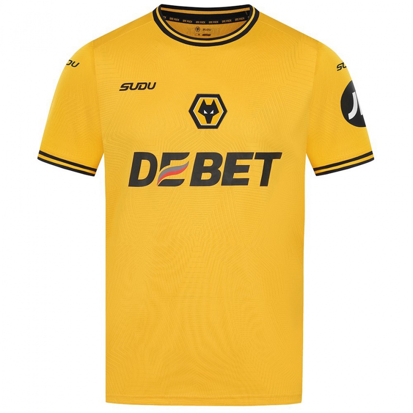 Kinder Tyler Roberts #0 Gelb Heimtrikot Trikot 2024/25 T-Shirt